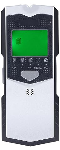 Scanner mural de fond de pod 5 en 1 Capteur électronique Capteur LCD Handheld Affichage adapté à la détection de métaux en bois