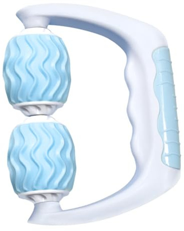 SEWOART Ergonomisches Rollmassagegerät aus Abs mit Komfortablem Griff Effiziente Muskelentspannungsmassage für Fitness und Sport Kompakt und Handlich in Blau