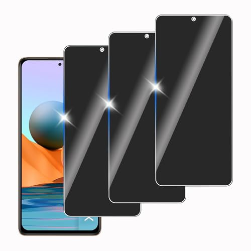 KELINAN 3 Piezas para Xiaomi Redmi Note 10 Pro Tempered Privacy Glass Protector, 9H Hardness,Anti-Scratch,Privacy Screen Protector,Ultra Resistant,Anti-Fingerprint, Bubble-Free