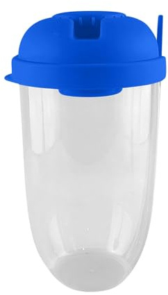 Tidevib Salad Dressing Shaker Container with 1000ml Capacity, Dressing Cup and Fork, BPA Free PP Plastic, Portable Fresh Salad Meal Cup for Lunch