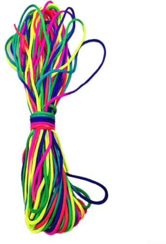 Filteilect 7-strängiges Fallschirmschnur-Überlebens-Armband für Outdoor-Camping, Wanderausrüstung, Farben, 31 m, kompatibel mit mehreren Zwecken (tiefes Bunt)