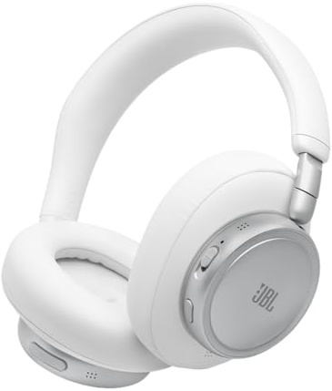 JBL Live 780NC Cuffie Over‑Ear Wireless con Bluetooth, Bianco
