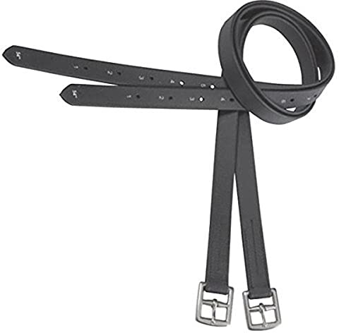 HKM 555499 Steigbügelriemen - Zeus - 2 Stück, XL, schwarz
