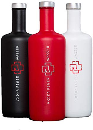 Rammstein Wodka Feuer & Wasser (1 x 0.7 l), farblich sortiert