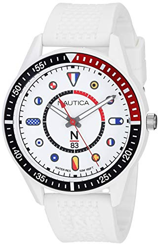 Nautica N83 Surf Park - Reloj para Hombre, Blanco/Negro, Surf Park