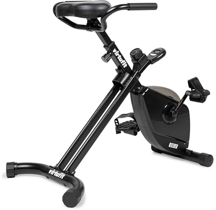 VirtuFit Deskbike - Heimtrainer – Fitnessfahrrad für Zuhause mit Magnetbremssystem, LCD-Display, Herzfrequenzmessung und Einstellbarem Widerstand
