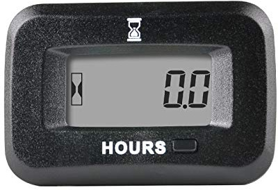 Jayron Contaore LCD a Scatto Tensione AC/DC 5-277V,Promemoria di Manutenzione Ripristinabile Impermeabile per Piccoli Motori,Come Il generatore di Tosaerba Compressore d'Aria Motocicletta