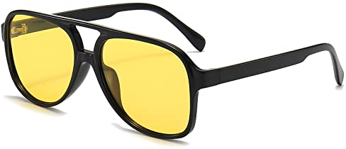 Long Keeper Gafas de Sol Polarizadas Mujer Hombre - Gafas Amarillas Vision Nocturna Conducir Anti Deslumbramiento, Gafas de Sol Unisex Polarizadas Piloto
