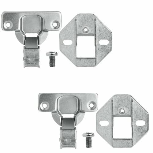 Integrated Washing Machine Door Decor Cupboard Fitting Kit Hinges To Fit Indesit WMIL91484 Pair of 2