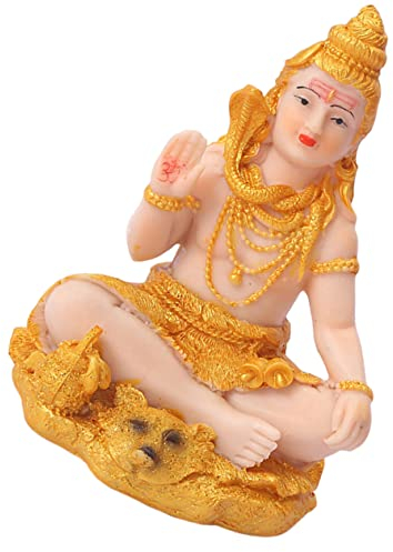 Garneck Harz Shiva Statue Für Zuhause Exquisit Handwerklich Robustes Material Dekoration Für Schreibtisch Tempelschmuck Kunsthandwerk-Ornament