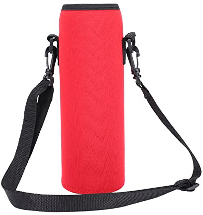 VGEBY Custodia per Bottiglia d'Acqua, Borsa Portaborraccia in Neoprene Borsa Portaborraccia per Sport all'Aria Aperta Custodia Termica Custodia Antiscottatura con Cinturino