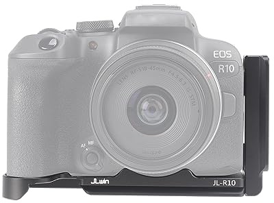 FOTGA Quick Release Plate L Bracket for Canon EOS R10 Camera, Extendable Base Plate for Arca-Swiss Tripod, Vertical Plate for DJI RS2/RSC2/RS3/RS3 PRO/RS3 Mini Stabilizer (L Bracket)