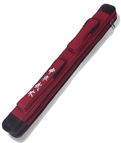 Chinesische Kung Fu Schwerttasche Einzel, Taiji Schwerttasche, Samurai-Schwertaufbewahrungstasche, Oxford-Stoffmaterial, wasserdicht und langlebig B,110CM Double Layer