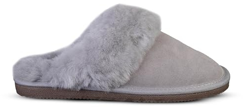 BIOSOFT Comfort & Easy Walk Damen Lammfell Hausschuhe Outsole TPR (Kunststoff)