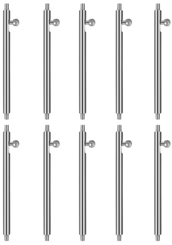 KufaerBeam Lot de 10 barrettes à ressort à dégagement rapide en acier inoxydable pour montre Samsung Galaxy Watch 6/5/5 Pro/4/4 Classic, 22 mm, 85