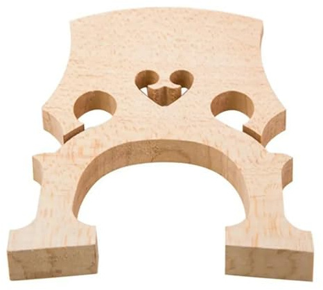Exquisite 1/8-4/4 Kontrabass-Stegteile mit separater Brücke aus Ahornholz(1-4)