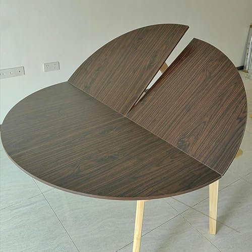 Großer Faltiger Runder Tisch Nur 120 Cm - 200 Cm Durchmesser, Runder Holztisch, Der Platz Spart, Kreisförmiger Tisch Für Innen- Und Außenbereich ~/ Faltbarer Kreisförmiger Tisch Wasserdicht Ist