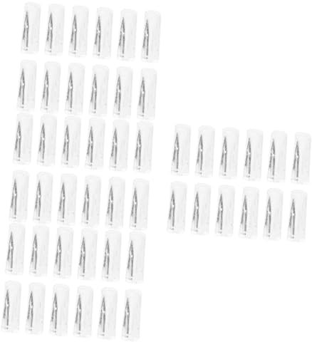 DECHOUS 4 Sätze Jalousiegriff Fensterladen Beschläge Vorhang Schiene Ösengleiter Für Gardinenschiene Blindzug Blindteile Pole Blindstangengriff Blinder Zauberstabgriff Pvc 12 Stück * 4