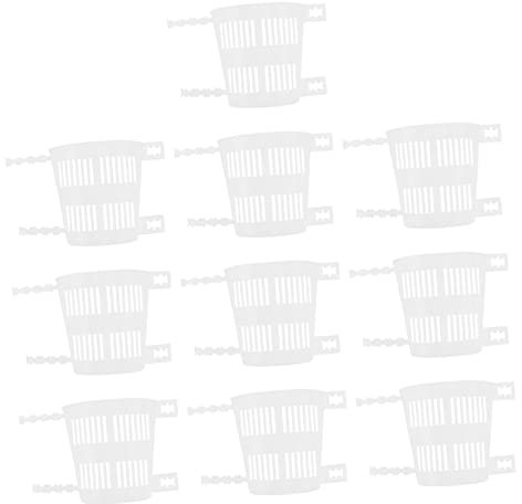 Kisangel 10pezzi Vasi Per Controllo Radici Trasparenti Per Piante Per e Fioriere Cesti Per Vivai Resistente e Drenante