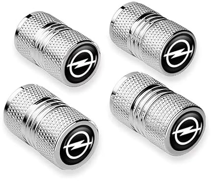 4 Piezas Tapas de Válvula de Coche para Opel Insignia 2013-2021, Válvula Rueda Tapas Accesorios para Neumáticos de Coche,Silver