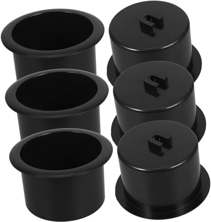 FUTUREORYY 6 Piezas Portavasos para Sofá de Unidades Insertos Plásticos Resistentes para Tazas Organizador Estable para Bebidas Coche y Barco Fácil Limpieza y Diseño Elegante