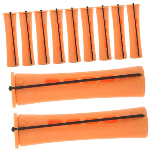 Veemoon 30pièces Bigoudis Ronds Plastique pour Permanente Cheveux Courts et Longs Kit de Bigoudis pour Boucles sur Cheveux Crépus