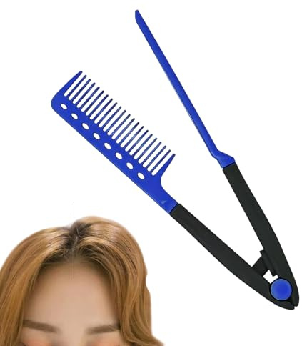 Pettine lisciante Con Presa,Piastra per capelli a forma di V per la | separazione delle ciocche,Piastra per capelli con pettine - Per la casa viaggi vacanze Hotel Appuntamento
