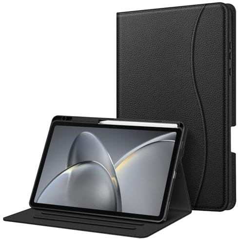 FINTIE Case for Samsung Galaxy Tab S11 5G 11 Inch 2025 Model (SM-X730/X736B) with S Pen Holder, Multi-Angle Viewing Soft TPU Back Cover with Pocket, Auto Wake/Sleep, Black