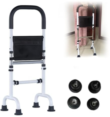 Aide Lever pour Personnes Âgées & Adulte, Aide Position Debout Hauteur Réglable, Support Redressement, Aide Marche pour Utilisation Maison, Lit, Toilettes, Canapé, Domicile (136KG Capacité)