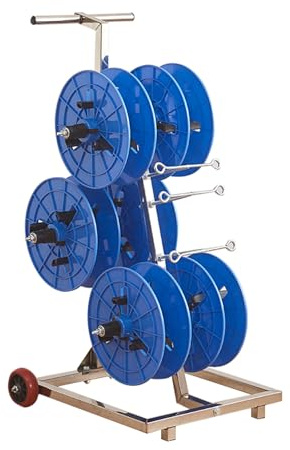 Organizzatore per avvolgicavo Resistente, portabobine Multiuso, Carrello erogatore per Cavi per Uso Elettrico e Industriale, Supporto per avvolgicavo Durevole per casa e Vendita al Dettaglio