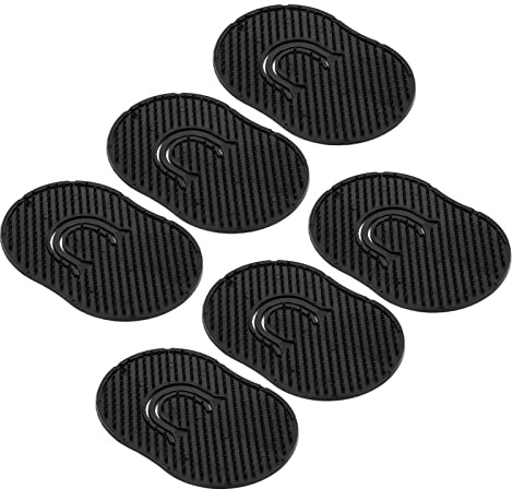 Sorandy Pocket Palm Massager Hårborste Kam Lättviktig för Kort Lockigt Hår & Tjockt Skägg för Män Portabelt Hemkontor Resor 6st