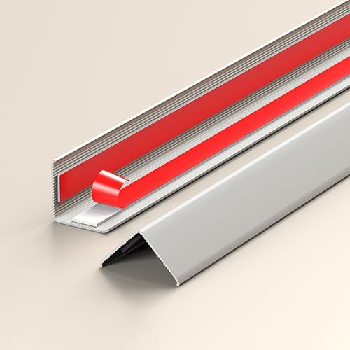 Coayuou Baguette D Angle Baguette De Finition Aluminium Adhesive 100cm* 3pièces Wall Protector Préservez Vos Murs des Chocs Et Rayures avec Ce Protège-Angle Ultra-résistant(Style 4,20 * 20mm)