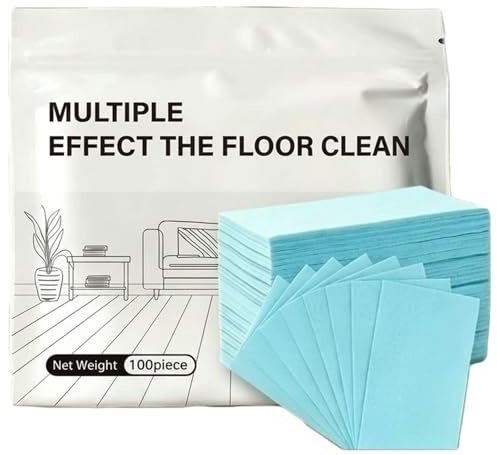 100 Stycken Golvrengöringstabletter Multi-Surface Cleaner Vattenlösligt Golvrengöringsmedel for Moppning Uppmätt Djuprengöringslösning(Blue)