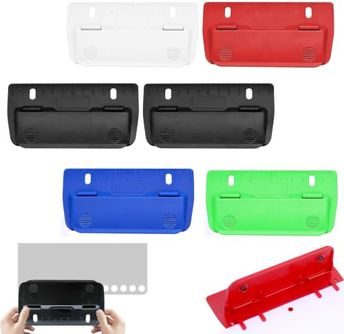 Taicols Lot de 6 mini perforatrices de poche, perforatrice de poche, perforatrice portable pour classeur, perforatrice pour reliure d'étiquettes, trous plats avec échelle pour l'école, le bureau, la