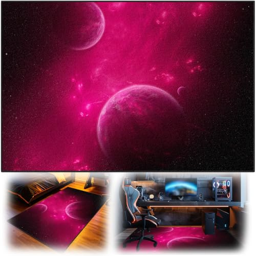 Gaming-matta för pojkar kort lugg, mjuka gamingstolsmattor, tvättbara och halkfria, gamermatta, gamer, halkfri dörrmatta för pojkar ungdomsrum, spelrum 130 x 140 cm (51,18 x 55,12 tum)