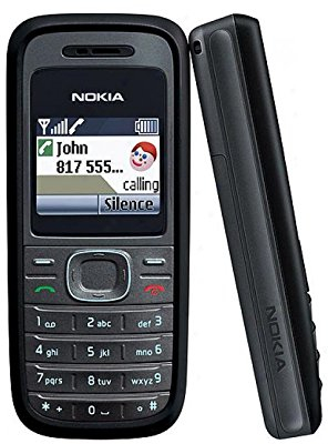 Nokia 1208 Black RH-105 touches Noir Téléphone portable sans carte SIM