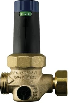 AEG Druckminderventil DMV/ZH 1, Ergänzung zur Sicherheitsgruppe ZH 1 für geschlossene Elektro-/Kombistandspeicher bis 1000 l, 3/4 Zoll, Messing, 74371