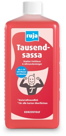 ruja Tausendsassa 1 Liter | Universalreiniger hochkonzentriert gegen Fett & Schmutz | Küchenreiniger, Bodenreiniger und mehr | Allzweckreiniger für den Haushalt