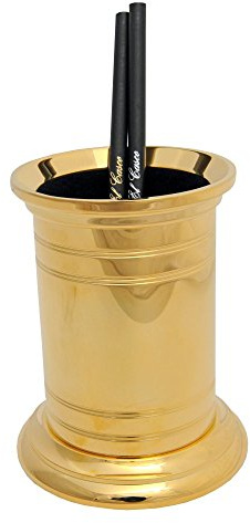 El Casco M654 Stift und Bleistift Topf Shiny 23 Carat Gold