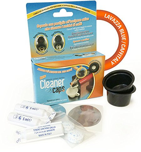 Cleanercaps Caffitaly - Kit Pulizia Completa Macchine Caffitaly Gruppo Erogatore + Decalcificante, 70 G