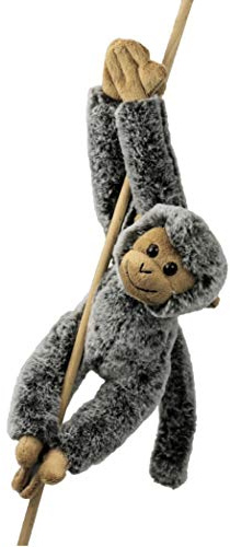 Inware 9270 - Kuscheltier AFFE Quasi, beige/braun, 34 cm, mit Klettverschluss