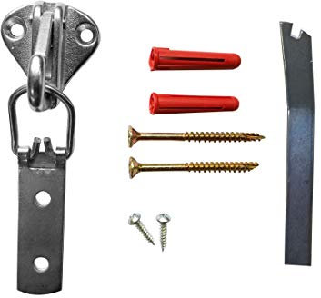 Security Hook 50KG Anti-Theft Security Picture Hooks Hangers Security Hardware System for Locking Framed Pictures to The Wall. for Wooden & Polymer Picture Frames
