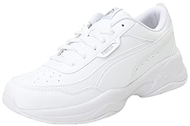 PUMA Cilia-läge Dam Sneakers, Vit Puma vit Puma silver 02, 42 EU