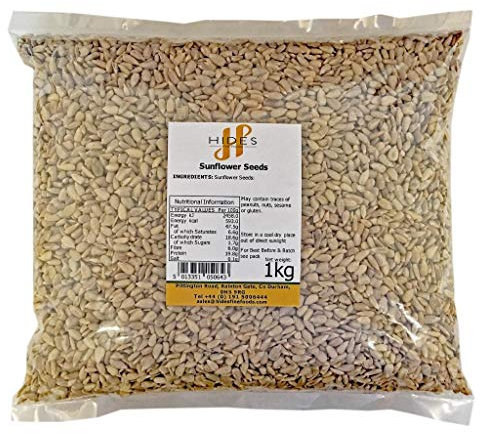 Hides Fine Foods - Sunflower Seeds 1kg - GMO Free - Suitable for Vegetarians - Cooking - Vegetable Burgers - Roasting - Trail Mix - Seed Butter - Baking