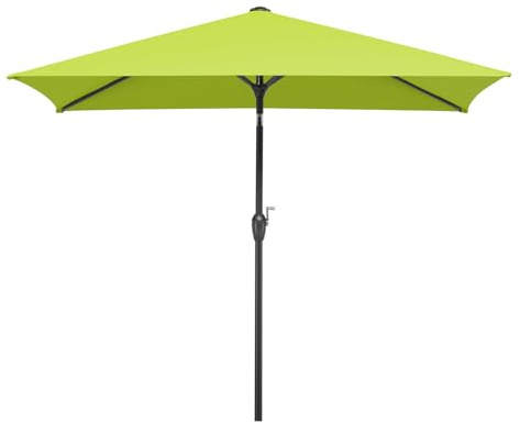 Schneider Bilbao 621-78 Parasol, rectangulaire, Vert Pomme, 210 x 130 cm, Armature en Acier, Toile en Polyester, 4,3 kg