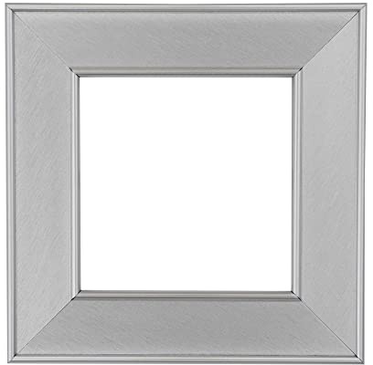 ElekTek Decorative Switch Surround Frame Cover Finger Plate Art Deco Silver Brushed