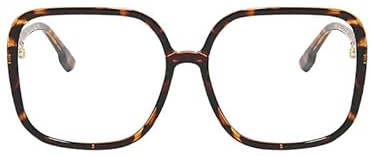 KAEOISFU Übergroße Quadratische Lesebrille für Damen, Mode Blaulicht Blockierende Computer Lesebrille, groß Computerleser, Geeignet für Menschen mit großen Köpfen und Gross Gesichtern