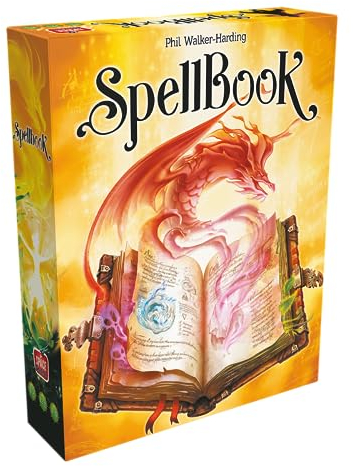 Asmodee, SpellBook, Familienspiel, Brettspiel, 1-4 Spieler, Ab 12+ Jahren, 45 Minuten, Deutsch