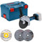 Bosch Professional BITURBO Akku-Winkelschleifer GWS 18V-180 P (Scheiben-Ø 180 mm, Schnitttiefe 230 mm, PROtection-Schalter, inklusive 2x Trennscheibe, 1x Diamantscheibe, in L-BOXX)