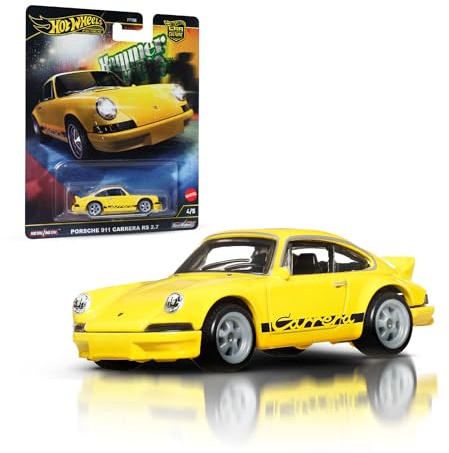 Hot Wheels Premium Porsche 911 Carrera RS, Car Culture Circuit Legends Vehículos para niños y niñas +3 años y fans y coleccionistas adultos, colección de vehículos Car Culture a escala 1:64, HRW07